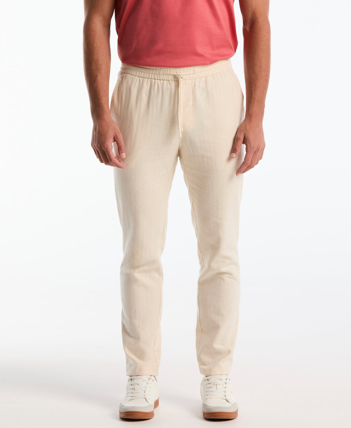 Original Penguin Linen Herringbone Flat Front Pant
