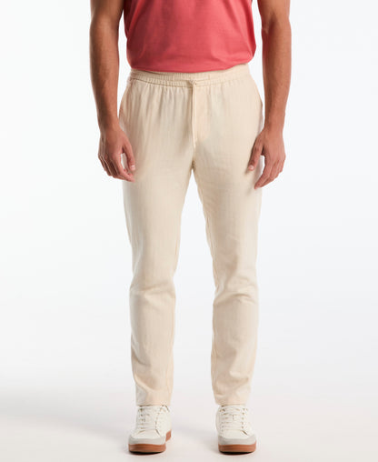 Original Penguin Linen Herringbone Flat Front Pant