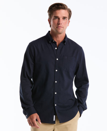 Original Penguin Linen Long Sleeve Shirt