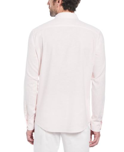 Original Penguin Linen Long Sleeve Shirt