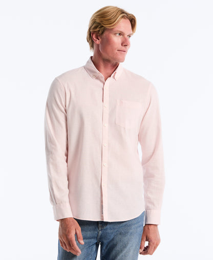 Original Penguin Linen Long Sleeve Shirt