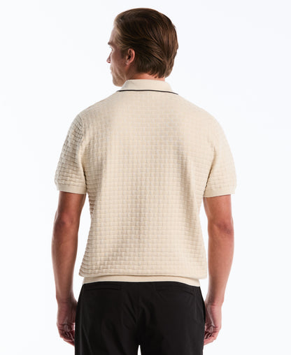 Original Penguin Links Quarter Zip Sweater Polo