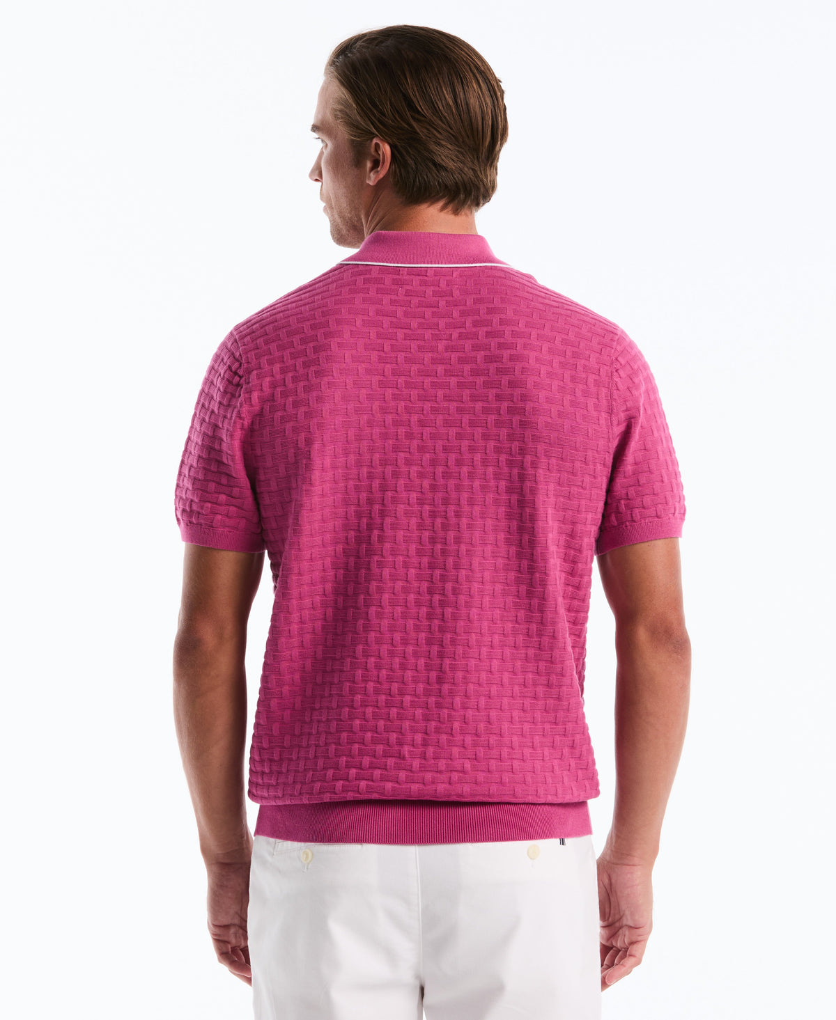 Original Penguin Links Quarter Zip Sweater Polo