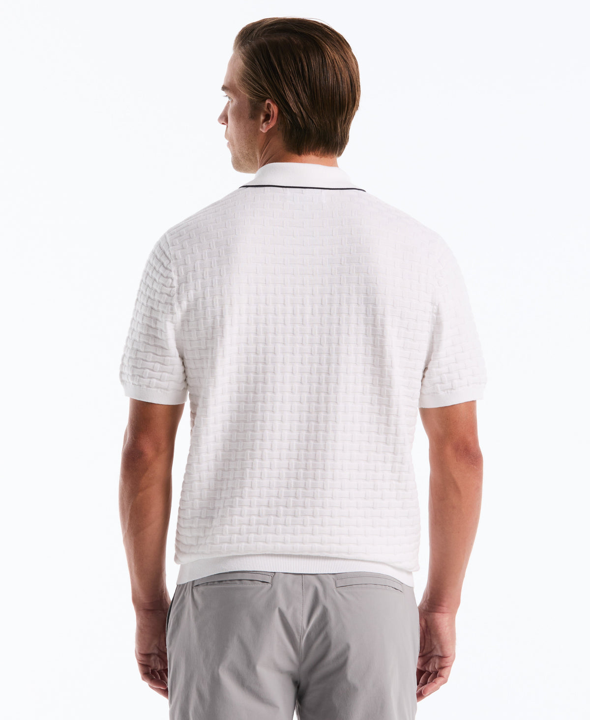 Original Penguin Links Quarter Zip Sweater Polo