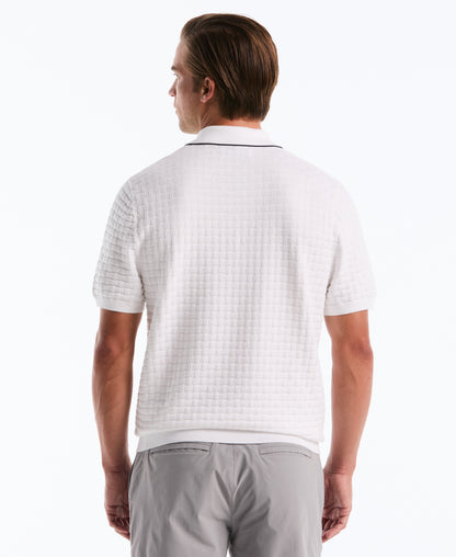 Original Penguin Links Quarter Zip Sweater Polo