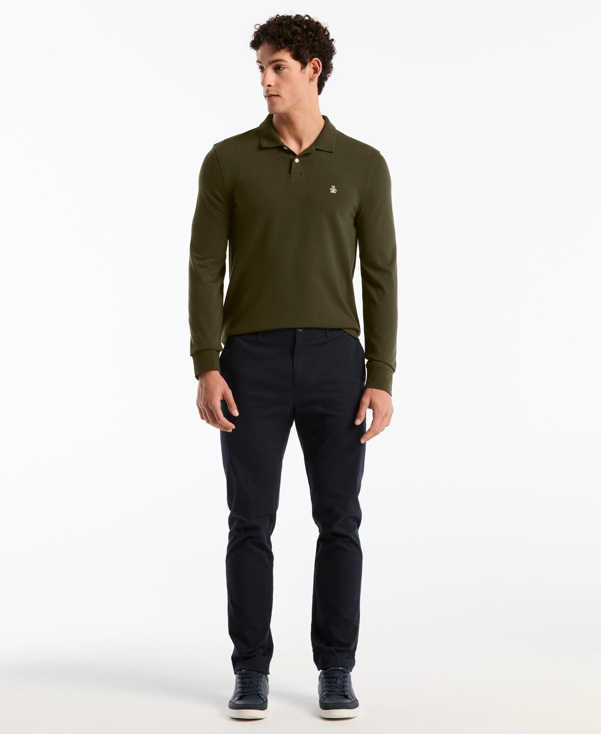 Original Penguin Long Sleeve Pique Polo
