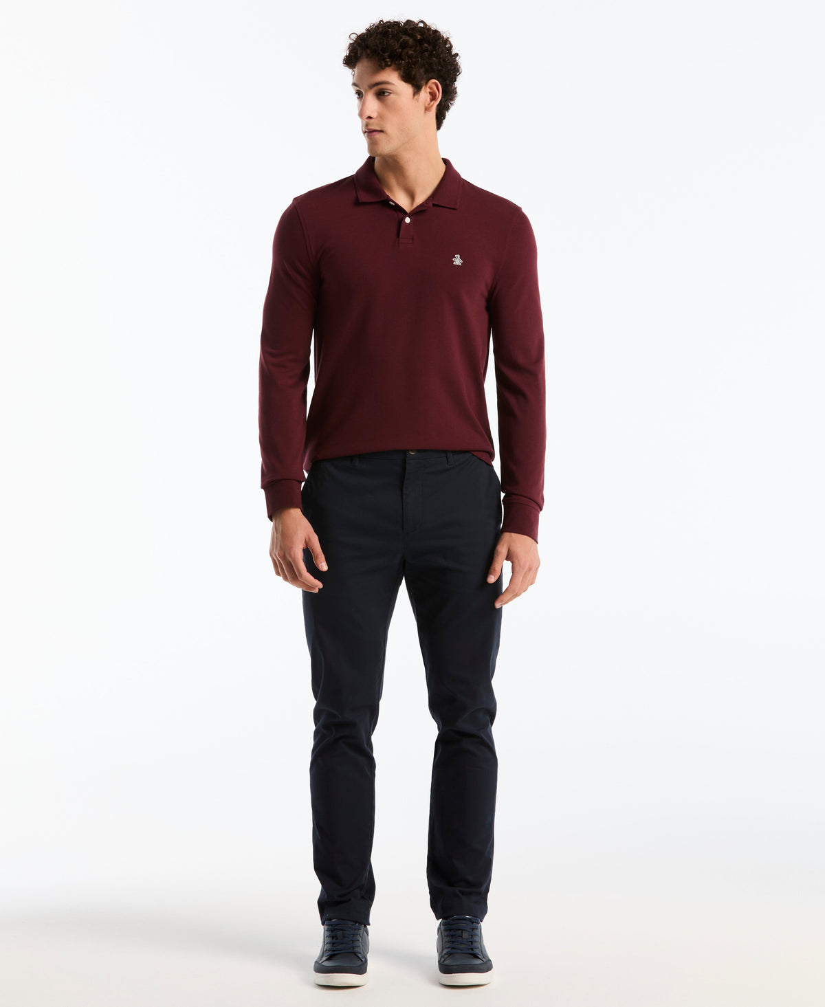 Original Penguin Long Sleeve Pique Polo