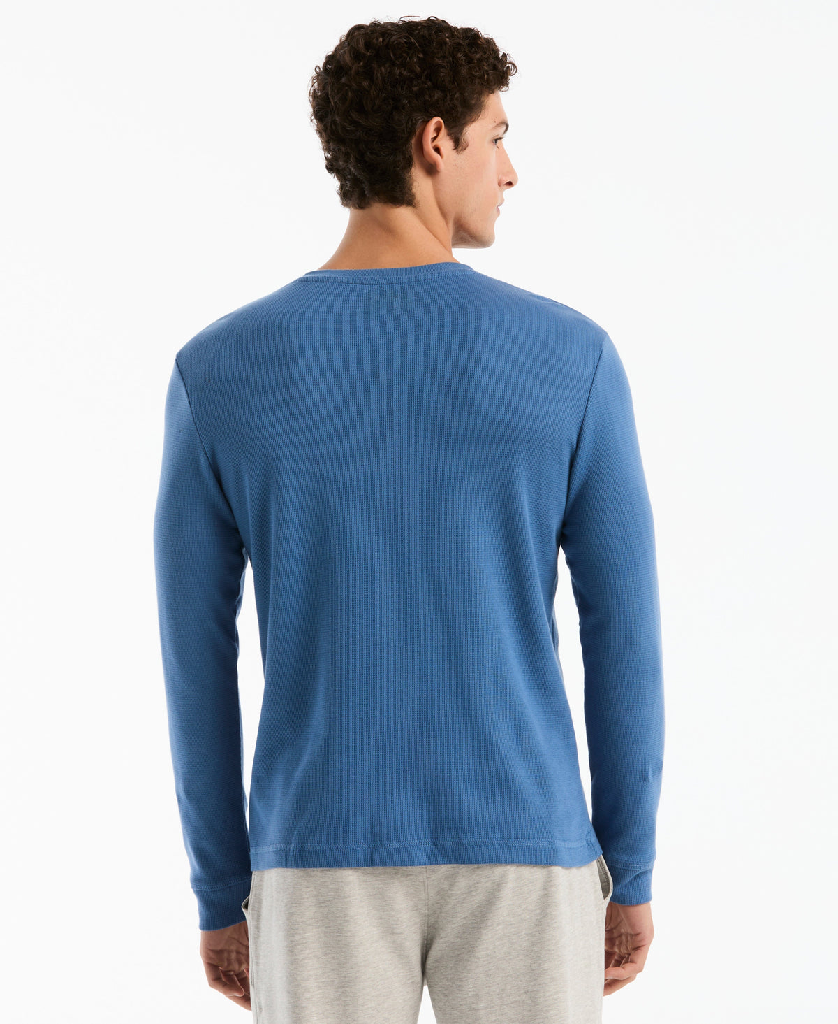 Original Penguin Long Sleeve Waffle Henley Shirt