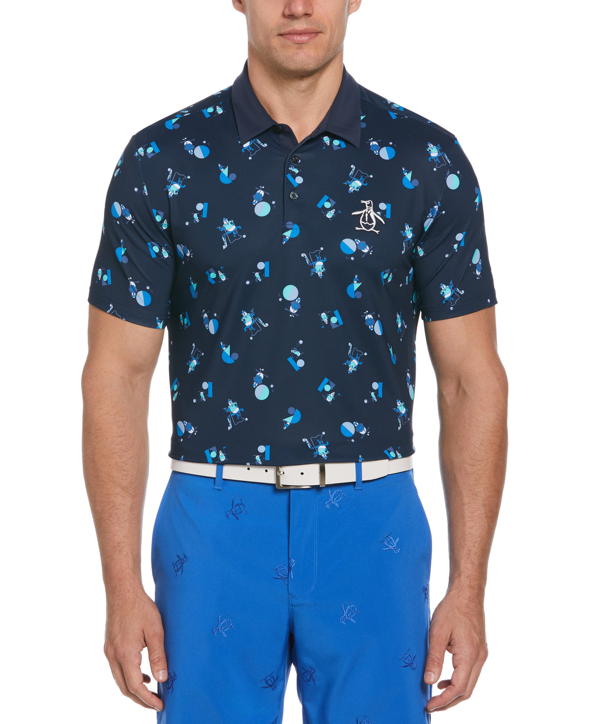 Original Penguin Memphis Pete Print Golf Polo