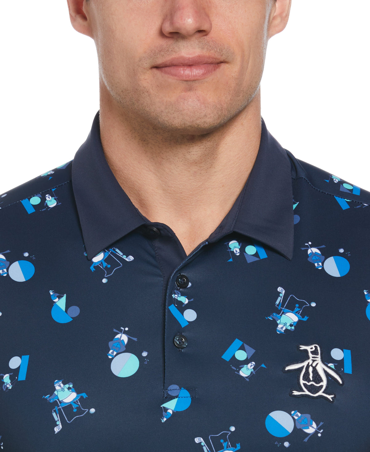 Original Penguin Memphis Pete Print Golf Polo