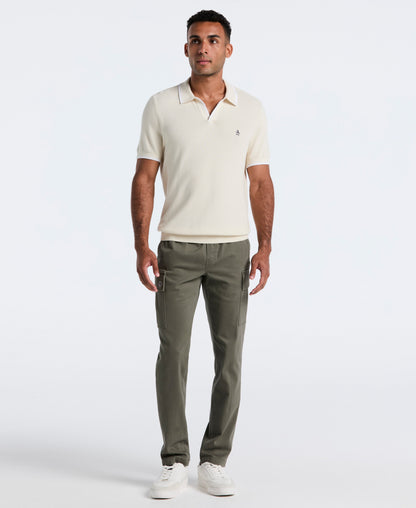 Original Penguin Microsanded Drawstring Cargo Pant