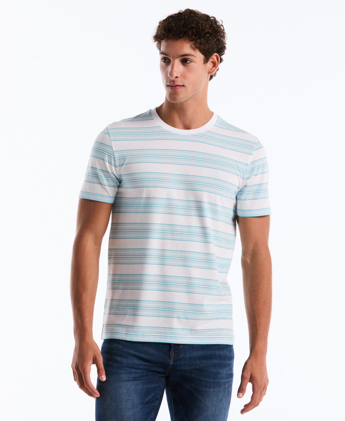 Original Penguin Multi-Striped Jersey Tee