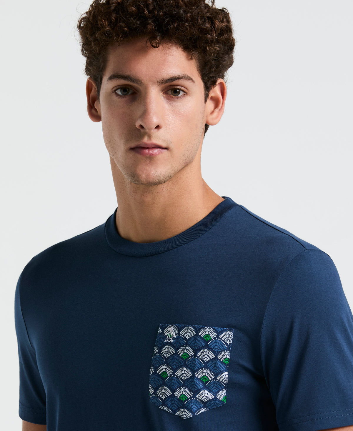 Original Penguin Multiscallop Woven Pocket Tee