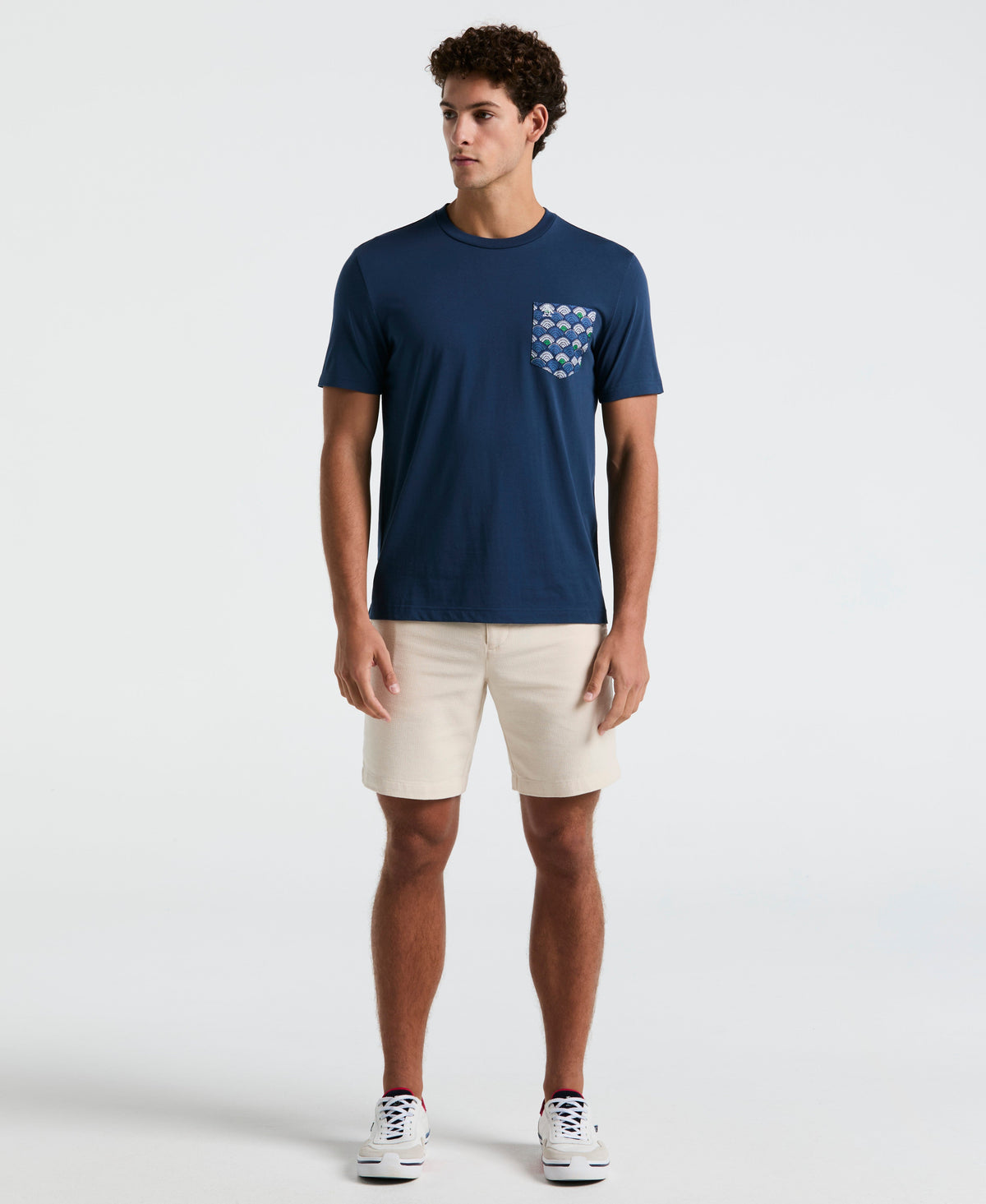 Original Penguin Multiscallop Woven Pocket Tee