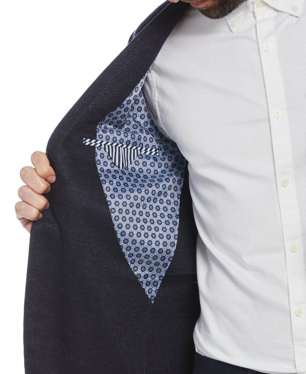 Original Penguin Navy Knit Blazer