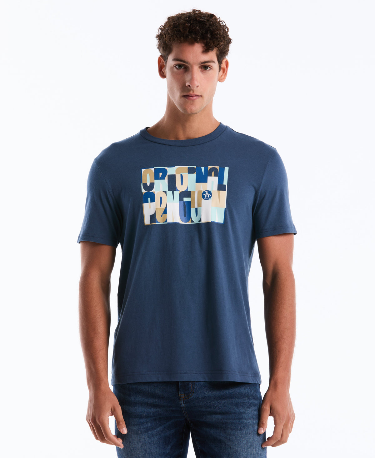 Original Penguin OP Block Letters Graphic Tee
