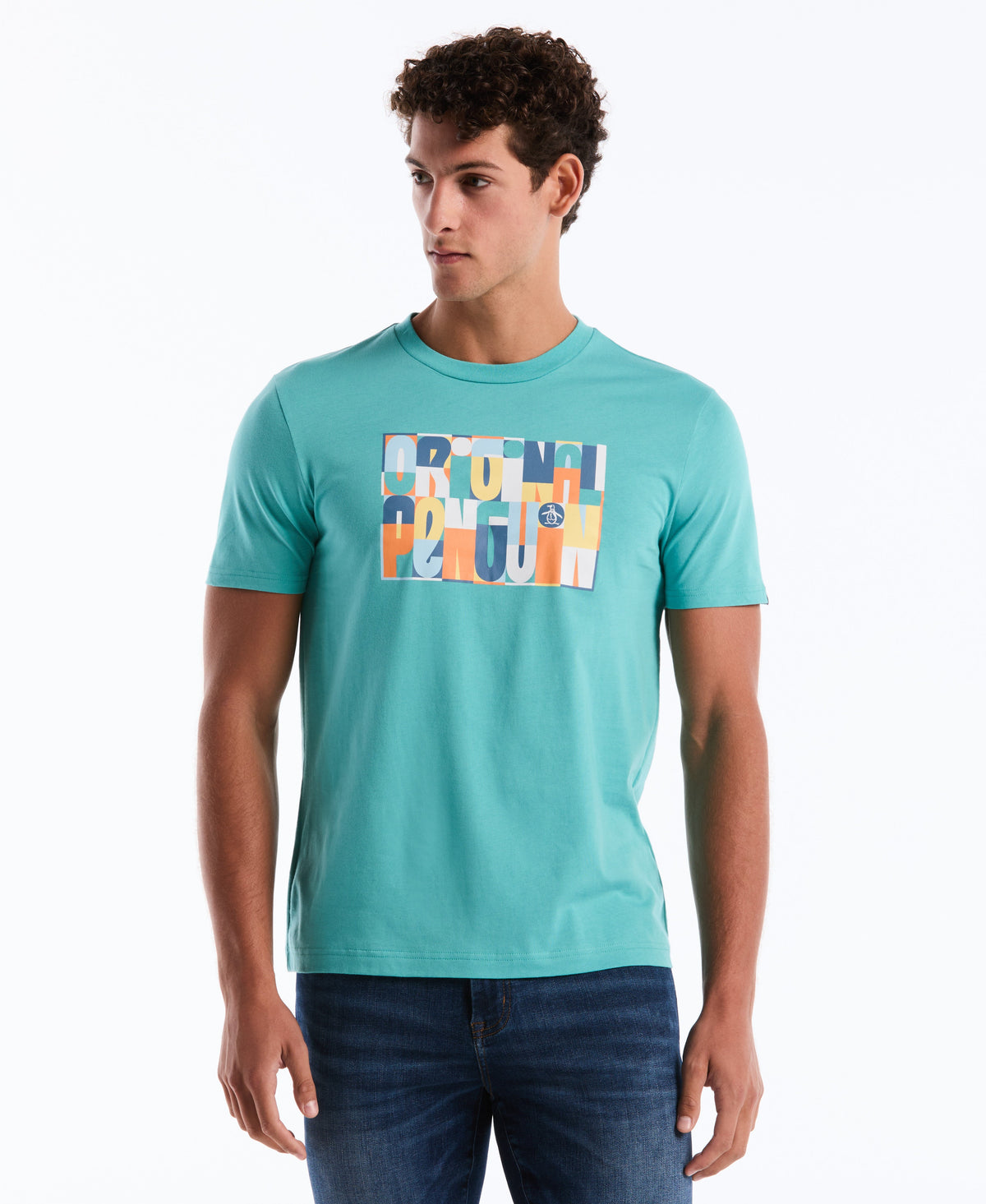 Original Penguin OP Block Letters Graphic Tee
