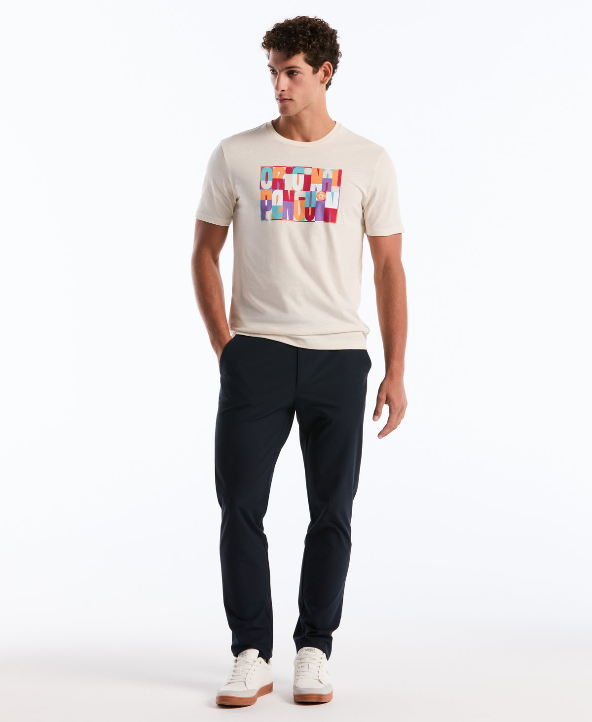 Original Penguin OP Block Letters Graphic Tee