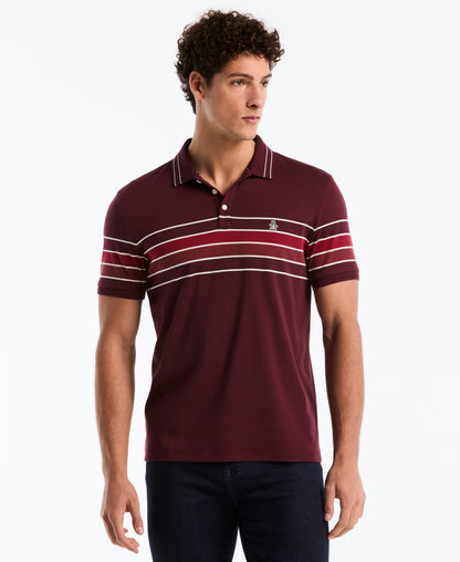 Original Penguin Organic Cotton Engineered Chest Stripe Polo