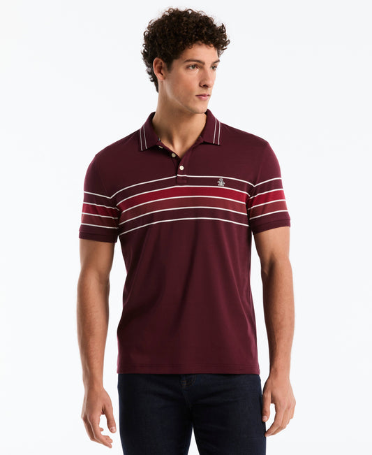 Original Penguin Organic Cotton Engineered Chest Stripe Polo