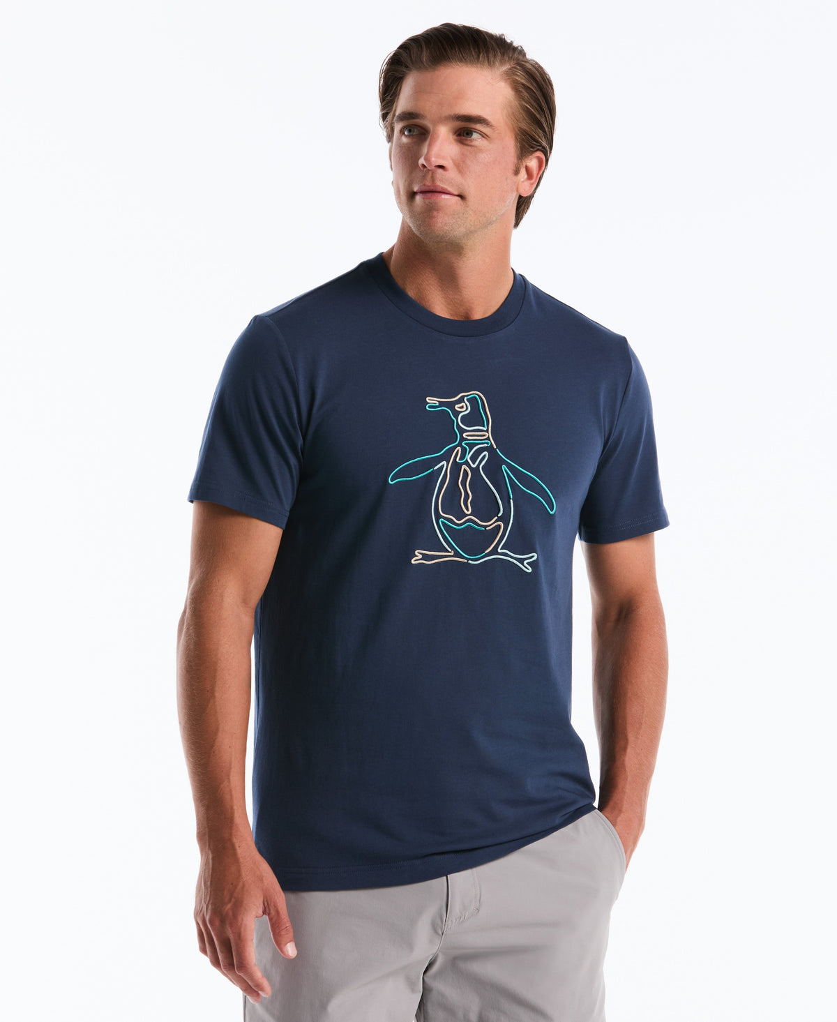 Original Penguin Outline Pete Graphic Tee