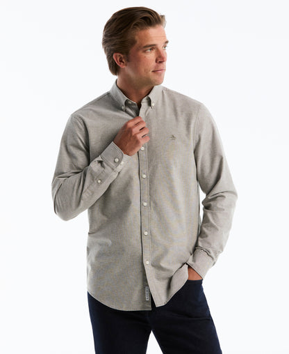 Original Penguin Oxford Long Sleeve Button-Down Shirt