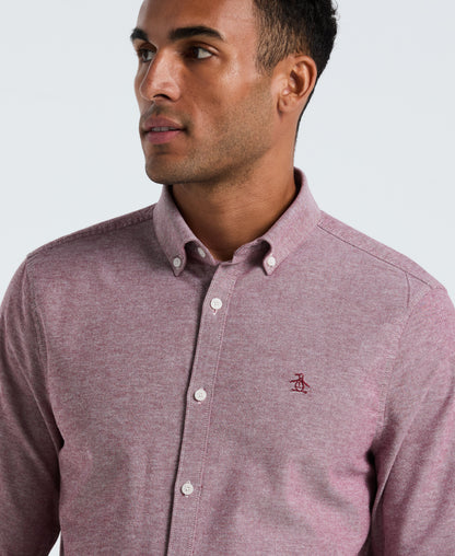 Original Penguin Oxford Long Sleeve Button-Down Shirt