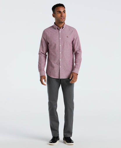 Original Penguin Oxford Long Sleeve Button-Down Shirt