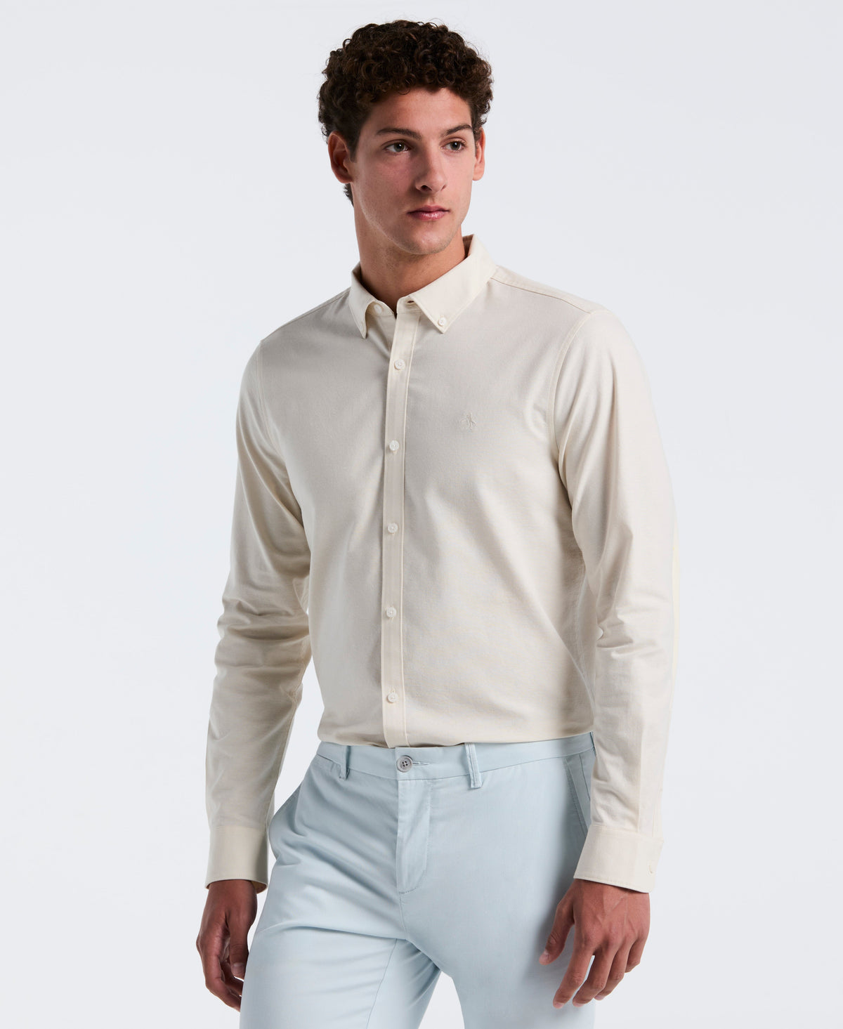 Original Penguin Oxford Long Sleeve Button-Down Shirt