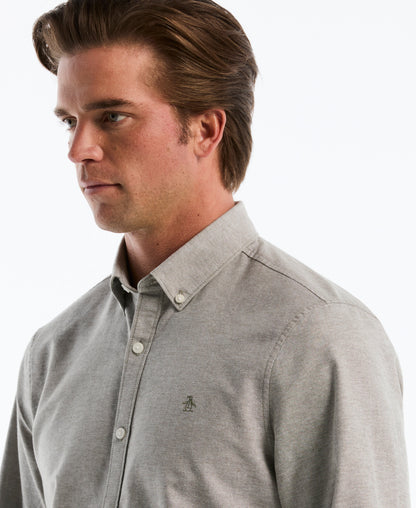 Original Penguin Oxford Long Sleeve Button-Down Shirt