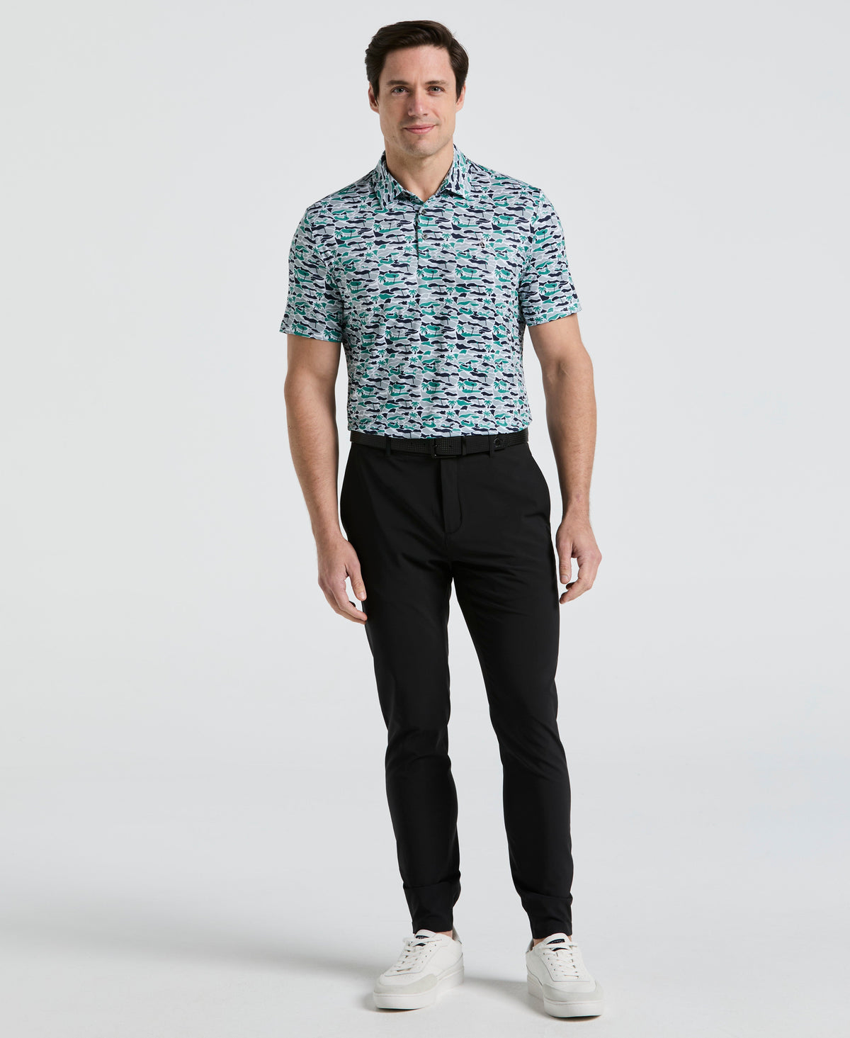 Original Penguin Palm Tree Bunker Print Golf Polo