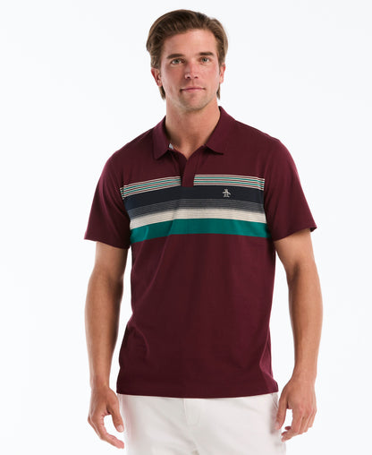 Original Penguin Pentacolor Chest Striped Polo