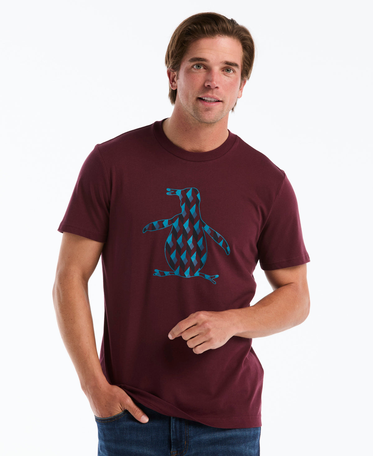 Original Penguin Pete Fill Geo Graphic Tee