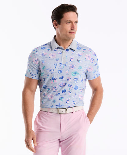 Original Penguin Pete's Watercolor Study Golf Polo