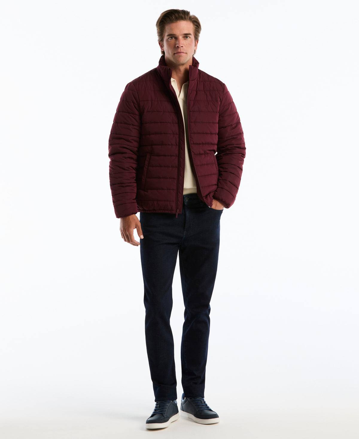 Original Penguin Polyfill Full Zip Puffer Jacket