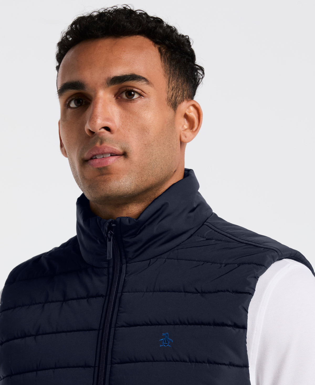 Original Penguin Polyfill Mock Neck Vest