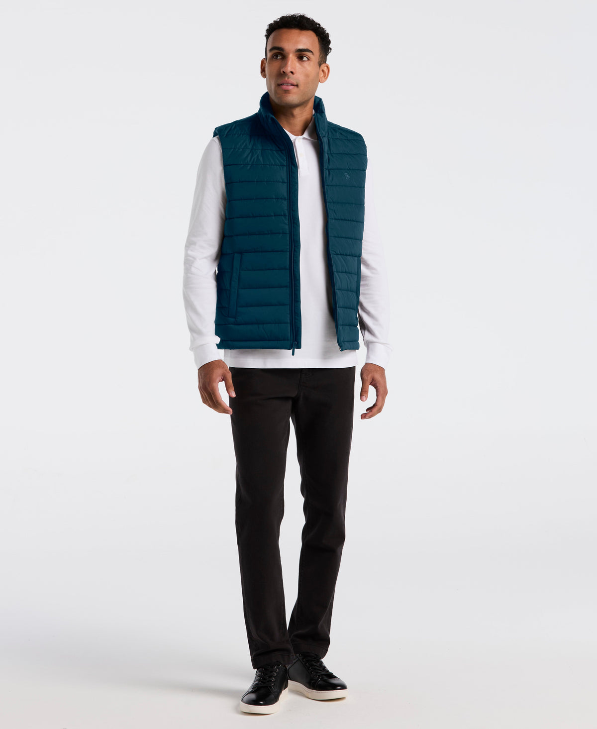 Original Penguin Polyfill Mock Neck Vest