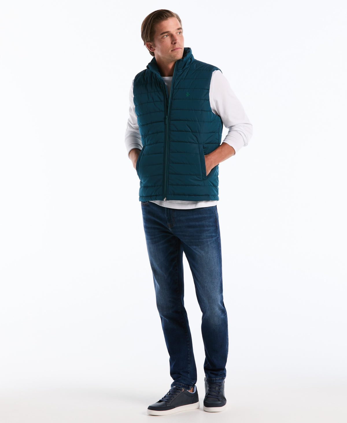 Original Penguin Polyfill Mock Neck Vest