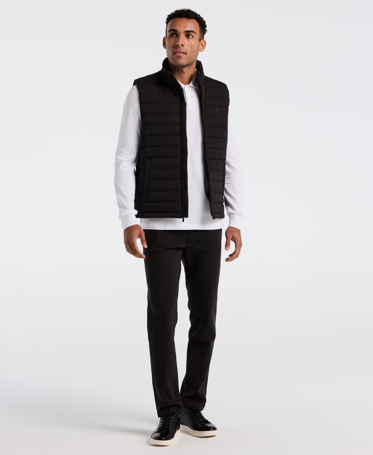 Original Penguin Polyfill Mock Neck Vest