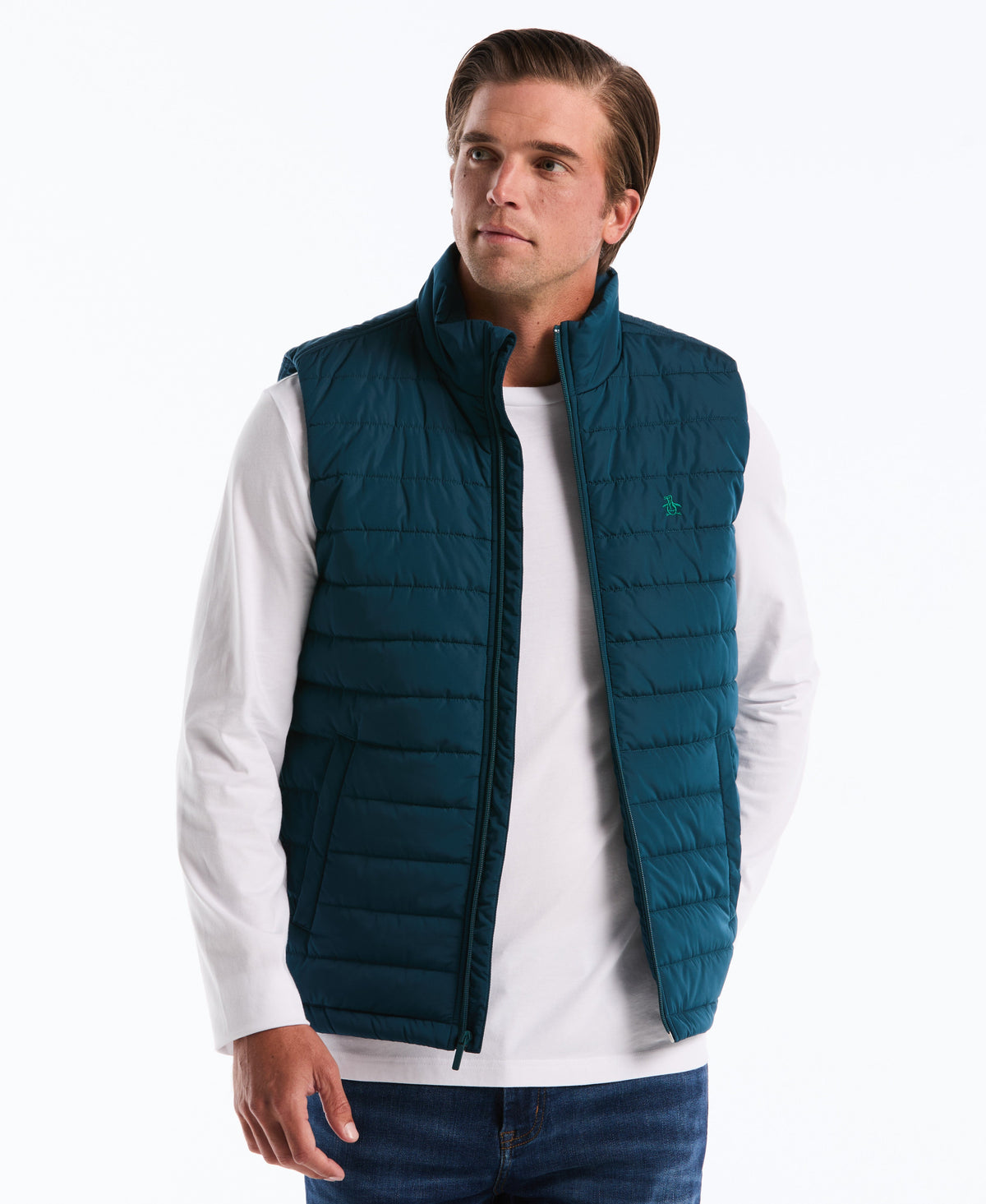 Original Penguin Polyfill Mock Neck Vest