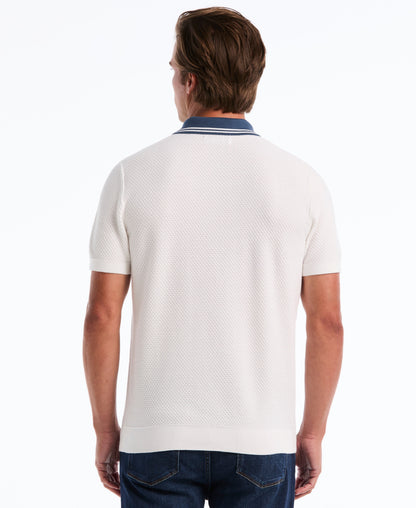 Original Penguin Popcorn Stitch Sweater Polo