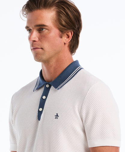 Original Penguin Popcorn Stitch Sweater Polo