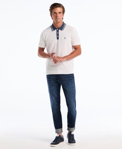 Original Penguin Popcorn Stitch Sweater Polo