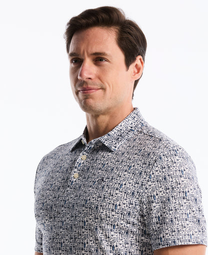 Original Penguin Printed Bartender Golf Polo