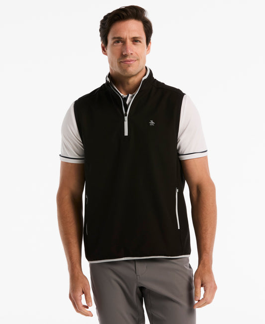 Original Penguin Quarter Zip Lightweight Wind Vest