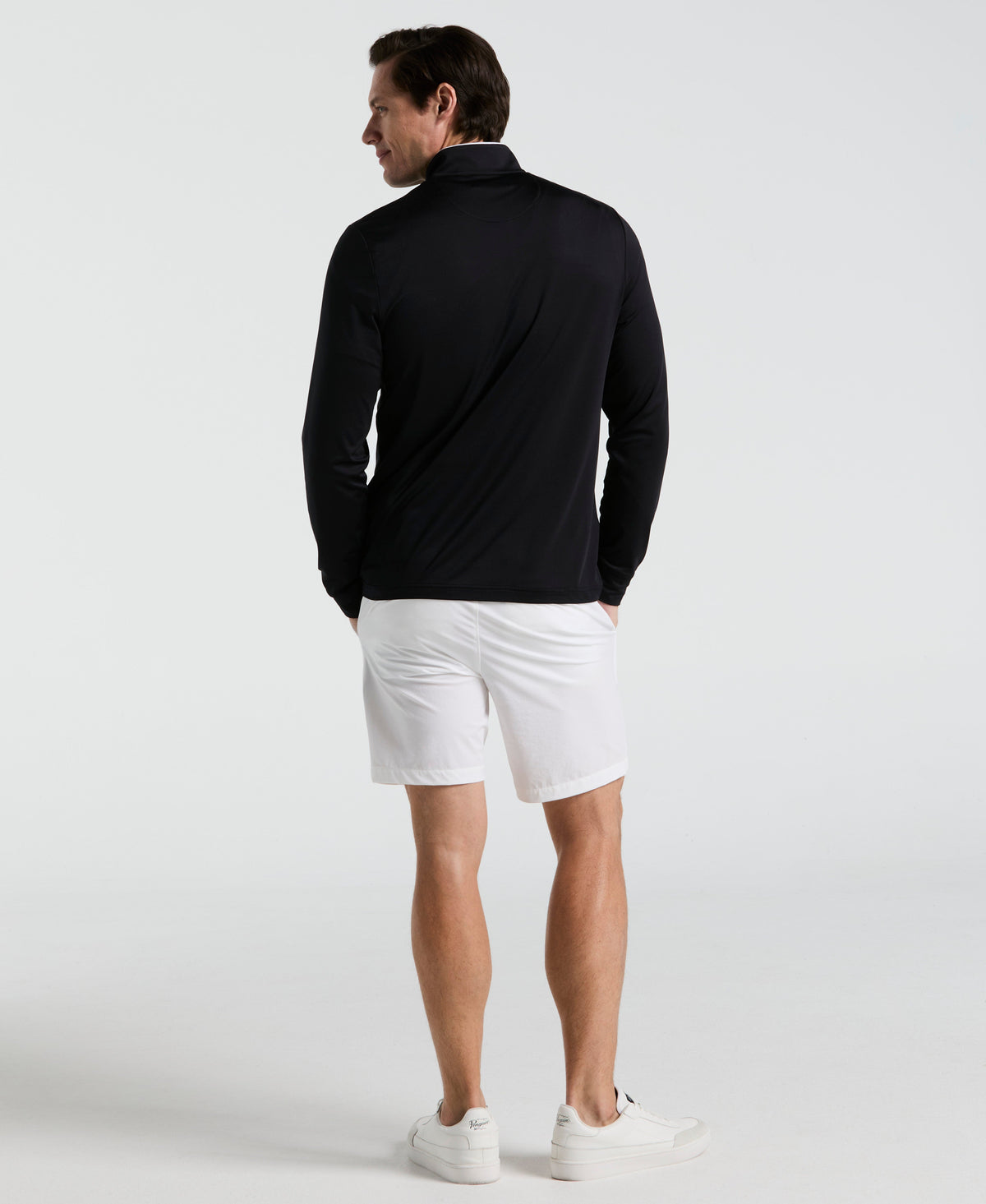 Original Penguin Quarter Zip Striped Golf Pull-Over