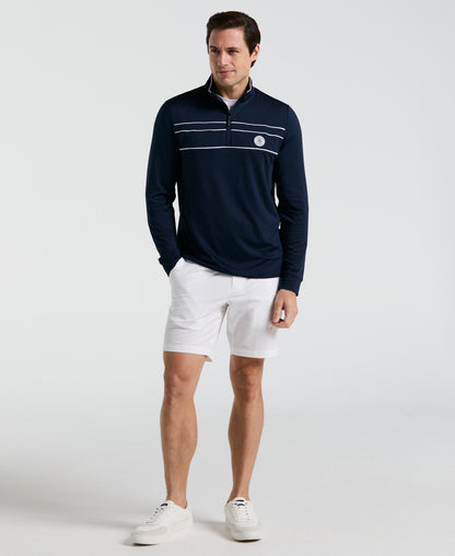 Original Penguin Quarter Zip Striped Golf Pull-Over