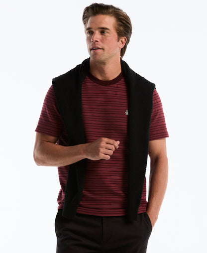 Original Penguin Raised Ottoman Stripe Tee