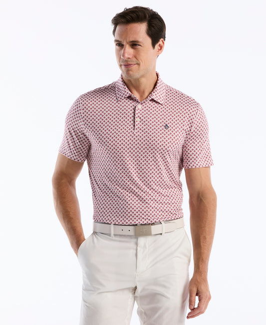 Original Penguin Retro Geometric Print Golf Polo