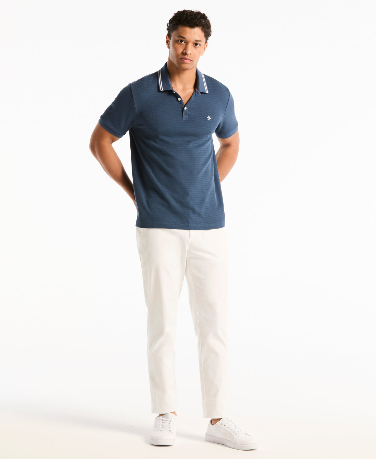 Original Penguin S-Twist Jacquard Tipped Polo